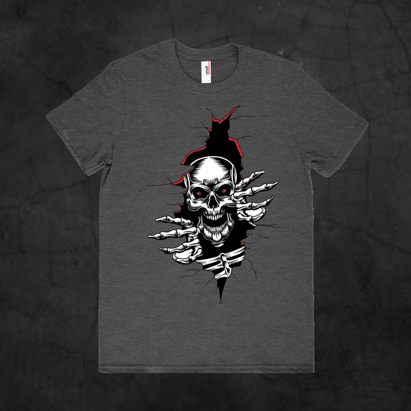 BUSTING OUT SKELETON - Metalhead Art & Design, LLC