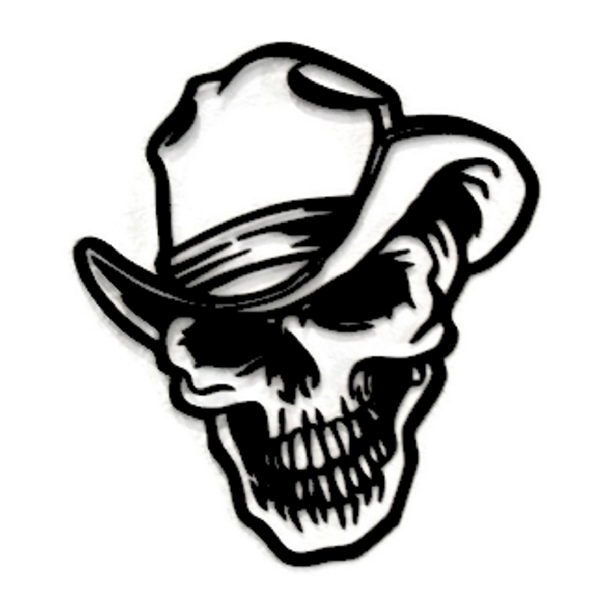 Dallas Cowboys Skull-Discounted Metal