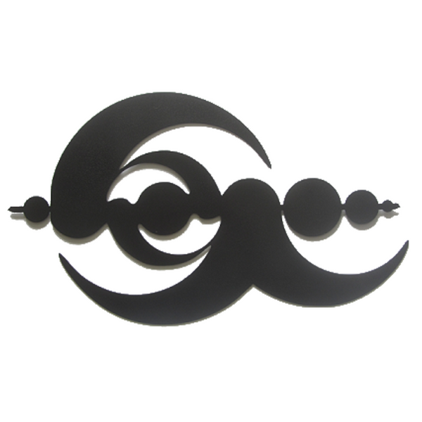 Crop Circle Alien Abstract Metal Wall Sculpture - Metalhead Art & Design, LLC