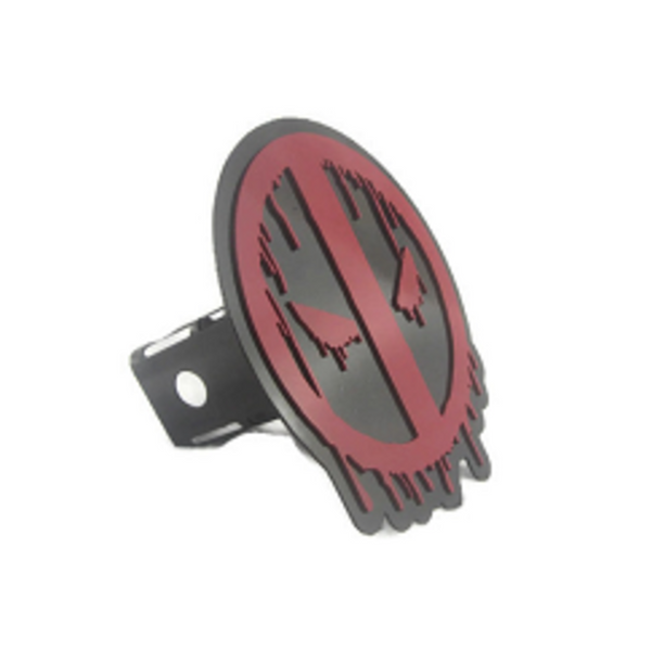 Deadpool Trailer Hitch Cover - Metalhead Art & Design, LLC