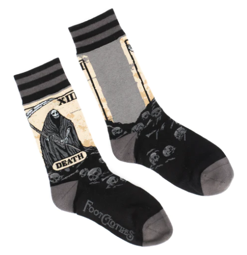 DEATH TAROT CARD CREW SOCKS