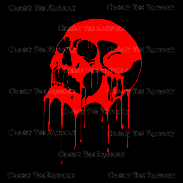DRIPPING SKULL - Metalhead Art & Design, LLC