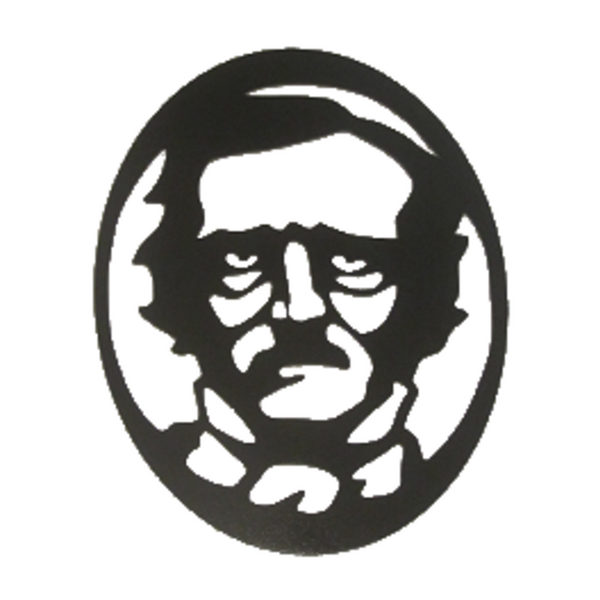 Edgar Allan Poe Horror Metal Wall Art - Metalhead Art & Design, LLC