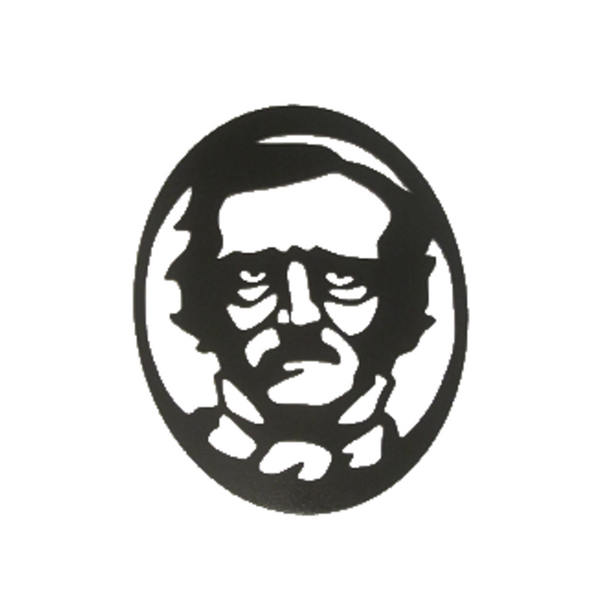 Edgar Allan Poe Horror Metal Wall Art - Metalhead Art & Design, LLC