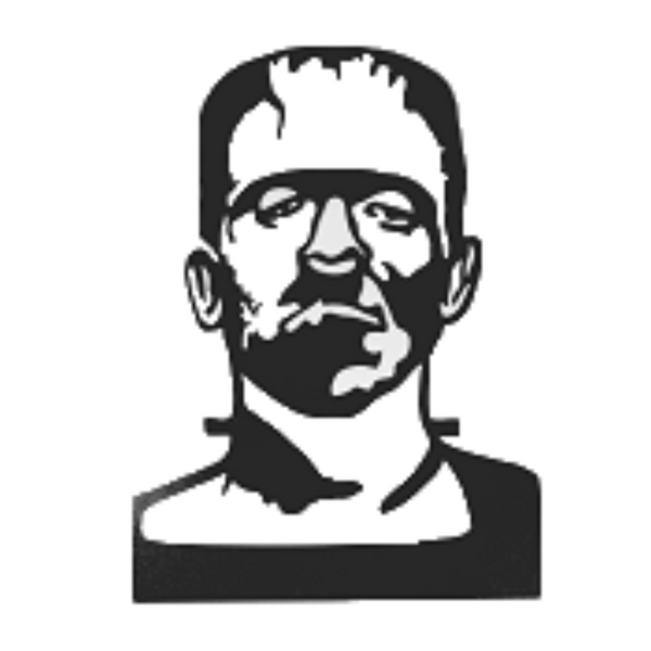 Frankenstein's Monster Metal Wall Sculpture - Metalhead Art & Design, LLC