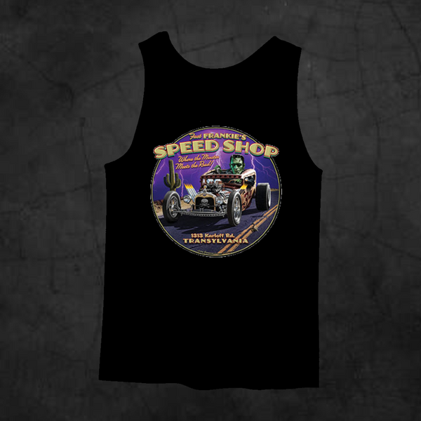 FRANKIE'S SPEED SHOP TANK TOP - Metalhead Art & Design, LLC