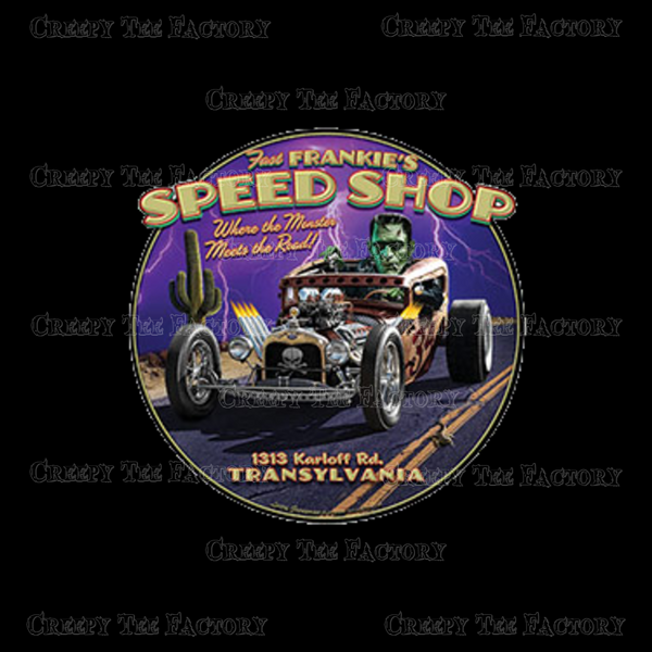 FRANKIE'S SPEED SHOP - LONG SLEEVE - Metalhead Art & Design, LLC