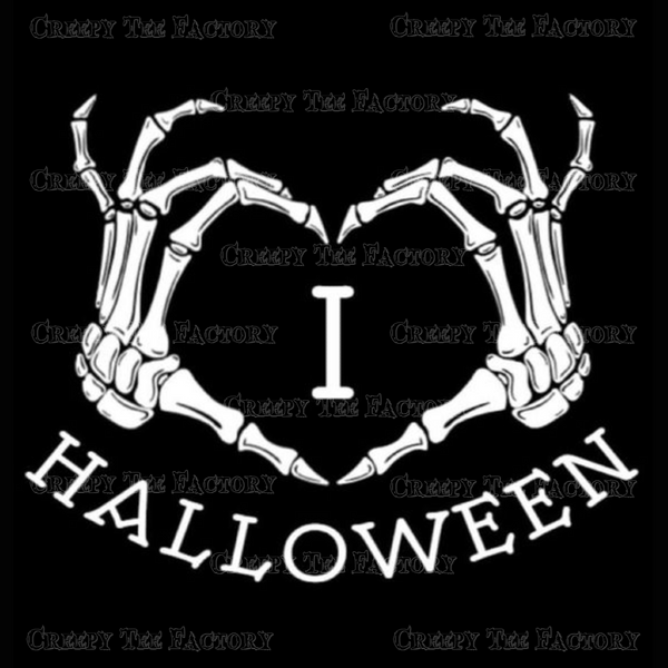I LOVE HALLOWEEN ONESIE - Metalhead Art & Design, LLC
