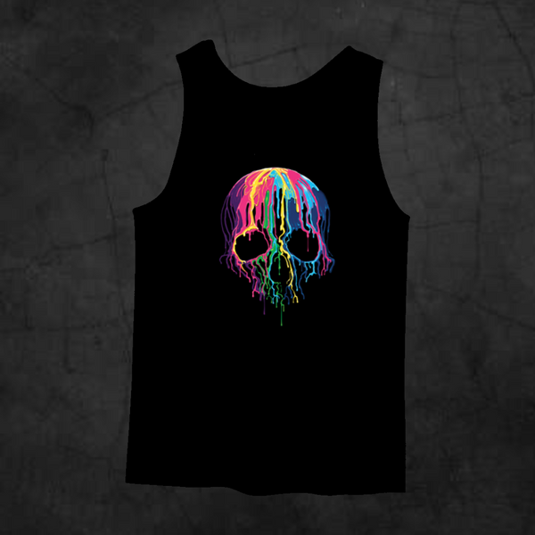 MELTING SKULL TANK TOP - Metalhead Art & Design, LLC