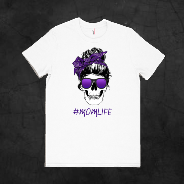 #MOMLIFE SKULL TEE