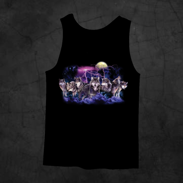 WOLF HUNT TANK TOP - Metalhead Art & Design, LLC