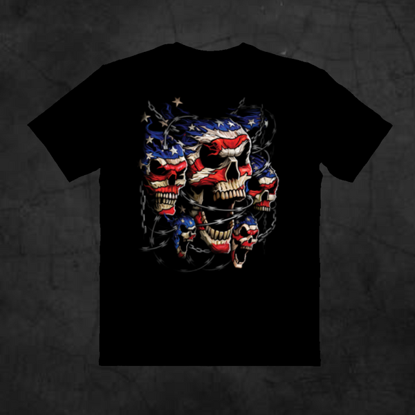 PATRIOTIC SKULLS - Metalhead Art & Design, LLC