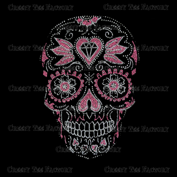 PINK SUGAR SKULL TANK TOP - Metalhead Art & Design, LLC