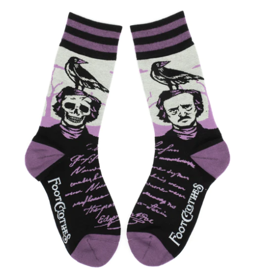 THE RAVEN "POE" CREW SOCKS