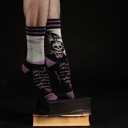 THE RAVEN "POE" CREW SOCKS