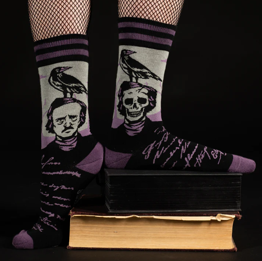 THE RAVEN "POE" CREW SOCKS