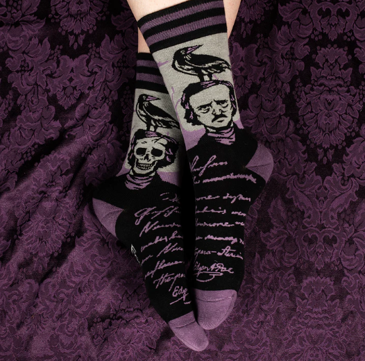 THE RAVEN "POE" CREW SOCKS