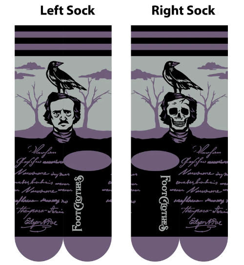 THE RAVEN "POE" CREW SOCKS