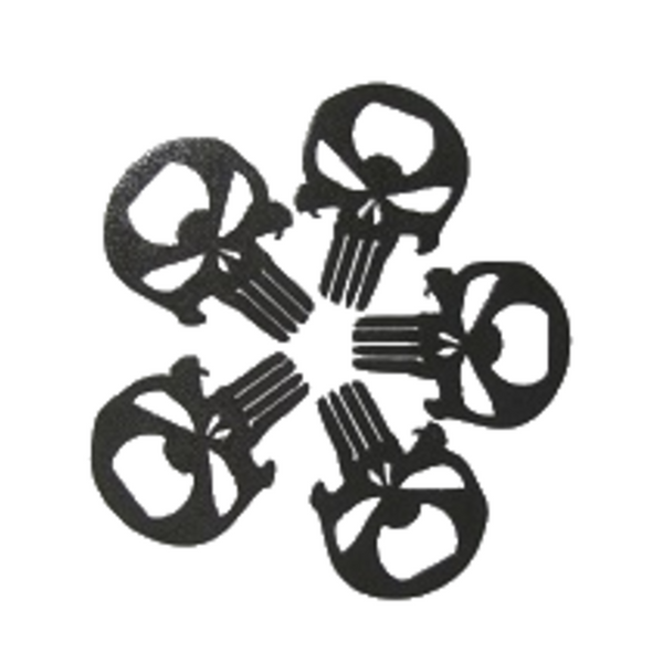 Punisher Skull Bottle Openers Groomsman Gifts, Set of 5 - Metalhead Art & Design, LLC