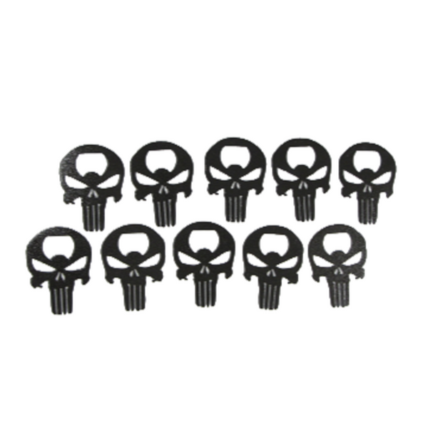 Punisher Skull Bottle Openers, Set of 10 - Metalhead Art & Design, LLC