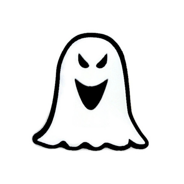 Retro Ghost 1 Steel Trailer Hitch Cover - Metalhead Art & Design, LLC