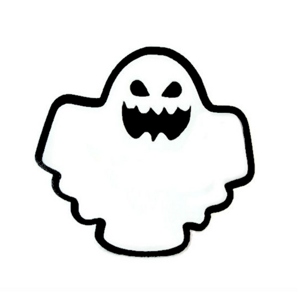 Retro Ghost #2 Steel Trailer Hitch Cover - Metalhead Art & Design, LLC