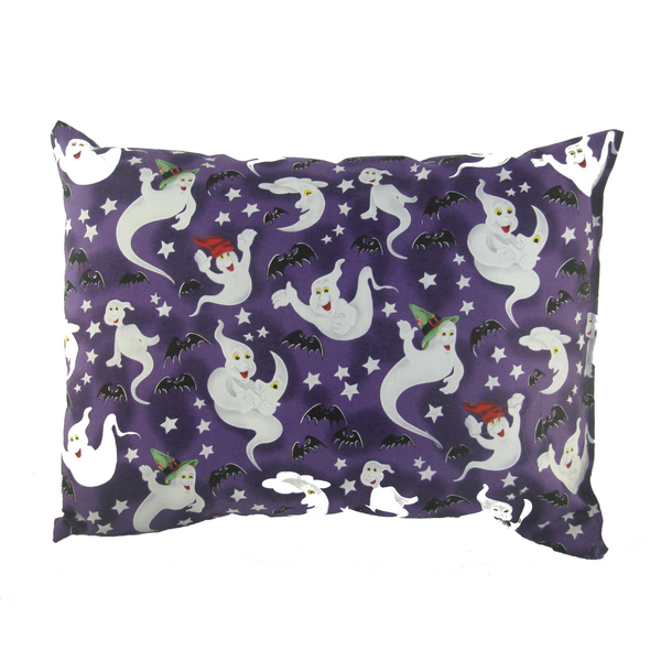 Retro Ghost and Bat Throw Pillow - Metalhead Art & Design, LLC