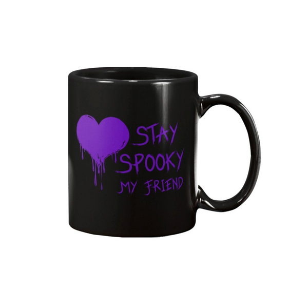 STAY SPOOKY MY FRIEND MUG - Metalhead Art & Design, LLC