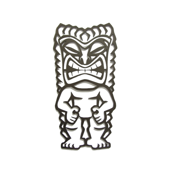 Tribal Tiki Man Metal Wall Sculpture - Metalhead Art & Design, LLC
