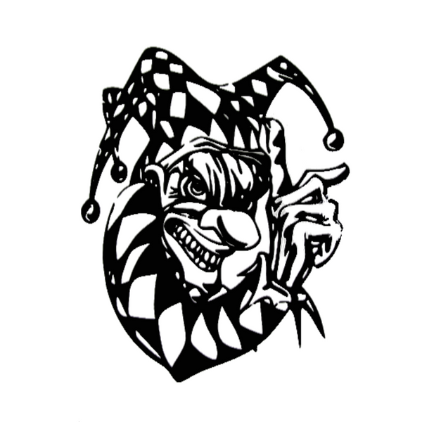 Wicked Jester CNC Plasma Cut Metal Wall Sculpture - Metalhead Art & Design, LLC