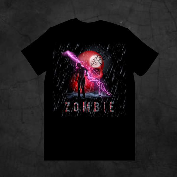 ZOMBIE SKULL AND LIGHTENING - Metalhead Art & Design, LLC