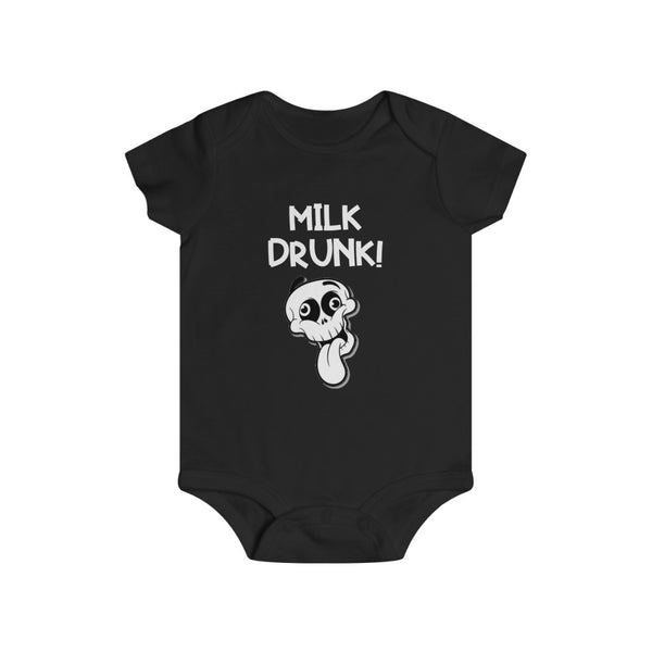 MILK DRUNK SKULL ONESIE - Metalhead Art & Design, LLC