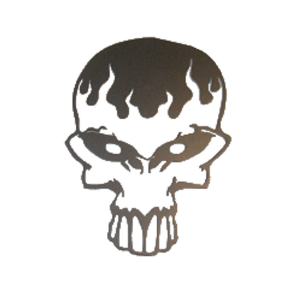 Melting Skull CNC Plasma Metal Wall Art - Metalhead Art & Design, LLC 