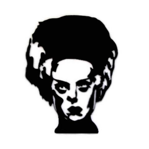 Bride of Frankenstein Classic Horror Metal Wall Art - Metalhead Art & Design, LLC 
