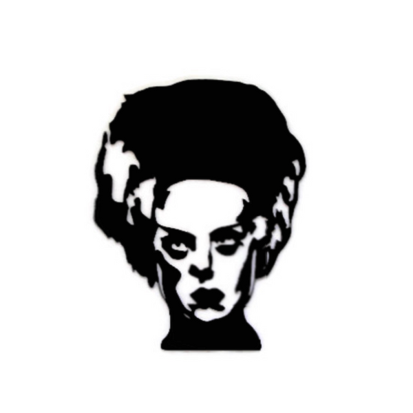 Bride of Frankenstein Classic Horror Metal Wall Art - Metalhead Art & Design, LLC 