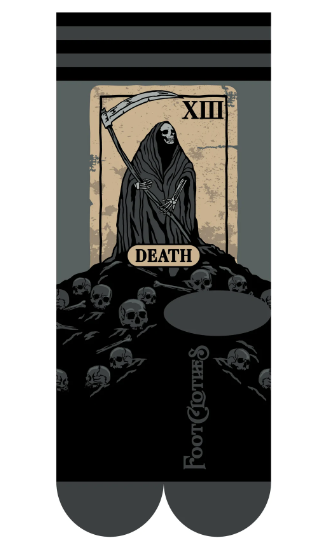 DEATH TAROT CARD CREW SOCKS