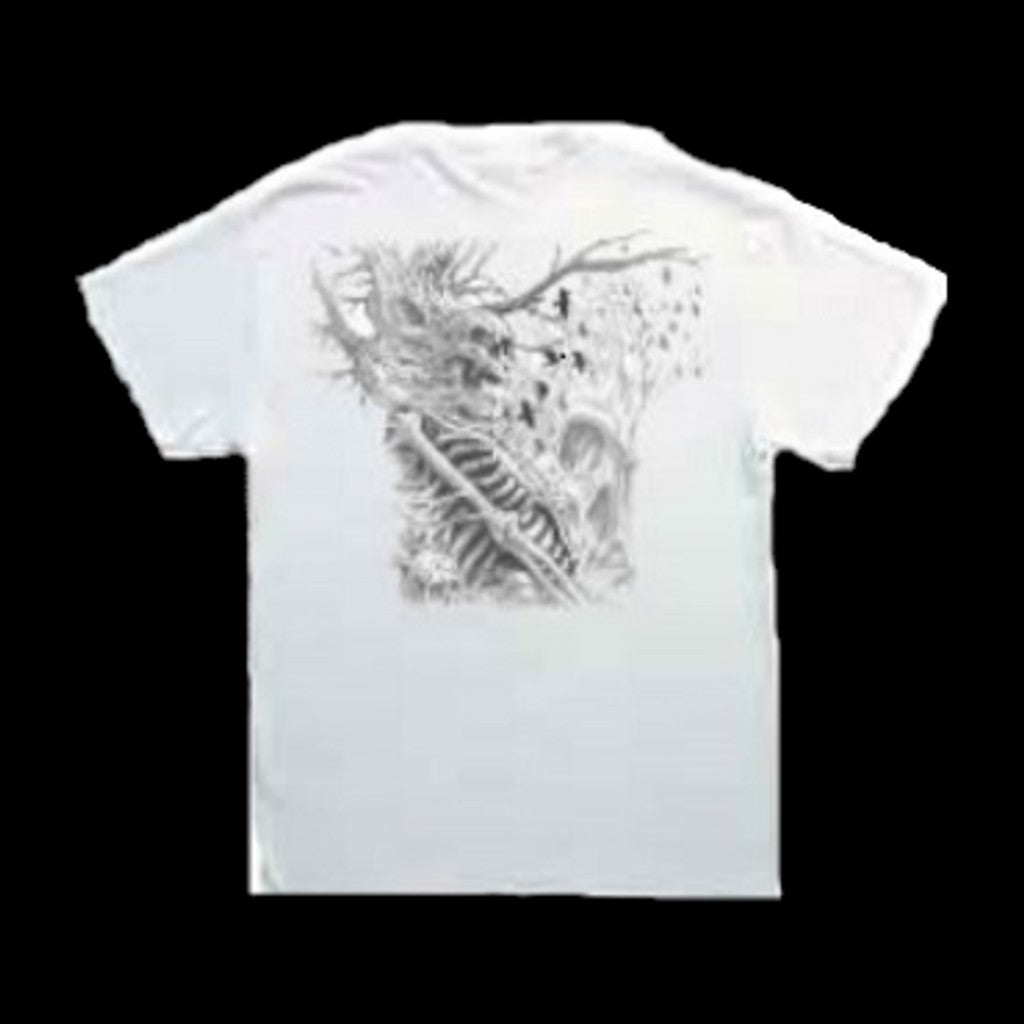 Fantacycle Spooky Skeleton Short Sleeve T-shirt - Metalhead Art & Design, LLC 