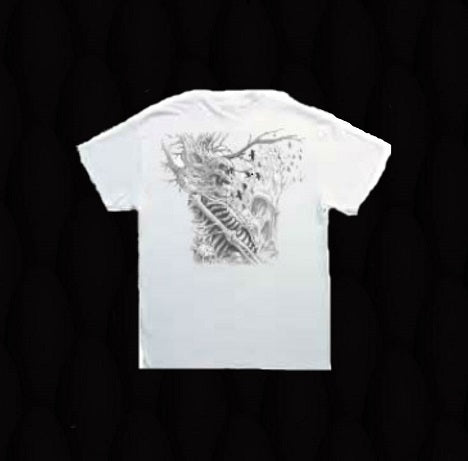 Fantacycle Spooky Skeleton Short Sleeve T-shirt - Metalhead Art & Design, LLC 