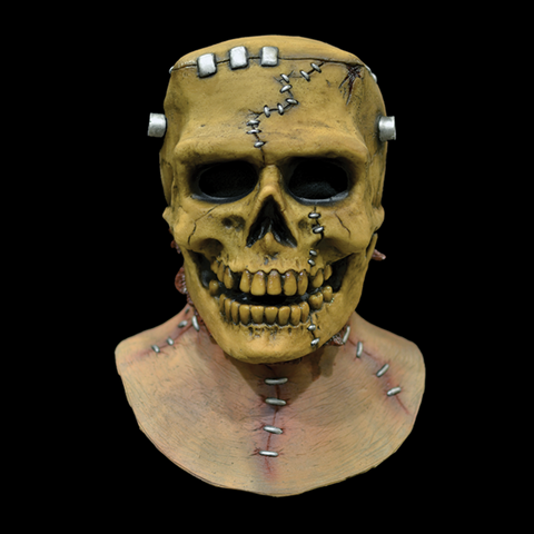 Frankenskull Full Head and Neck Halloween Mask - Metalhead Art & Design, LLC 
