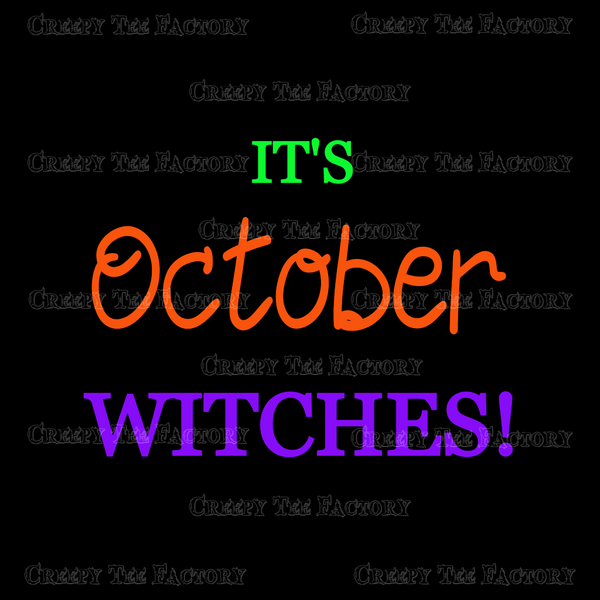 IT'S OCTOBER WITCHES 15 OZ MULTI COLOR MUG