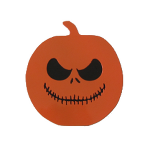 Halloween Pumpkin Trailer Hitch Cover - Metalhead Art & Design, LLC 