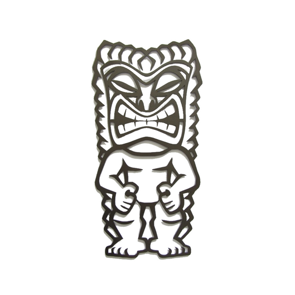 Tribal Tiki Man Metal Wall Sculpture - Metalhead Art & Design, LLC 